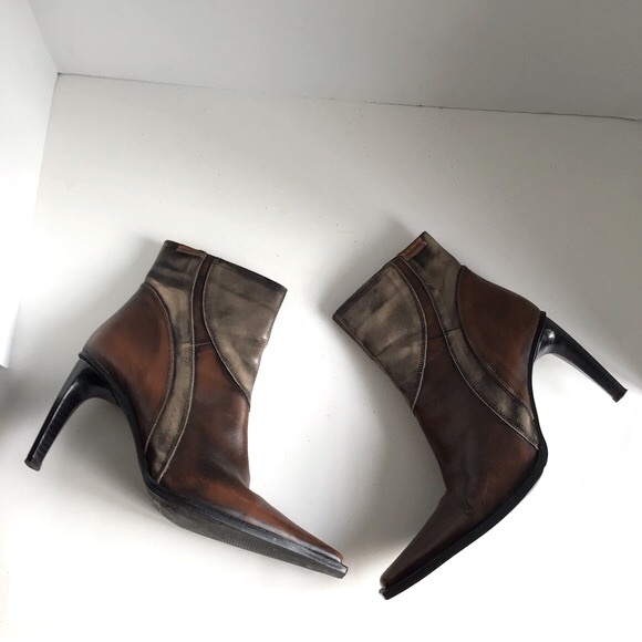 MUSTANG Multi-color heeled Boots. Size 40 - Picture 7 of 10